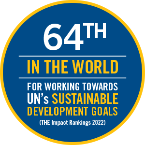 64th in the world for working towards un sustainable development goals