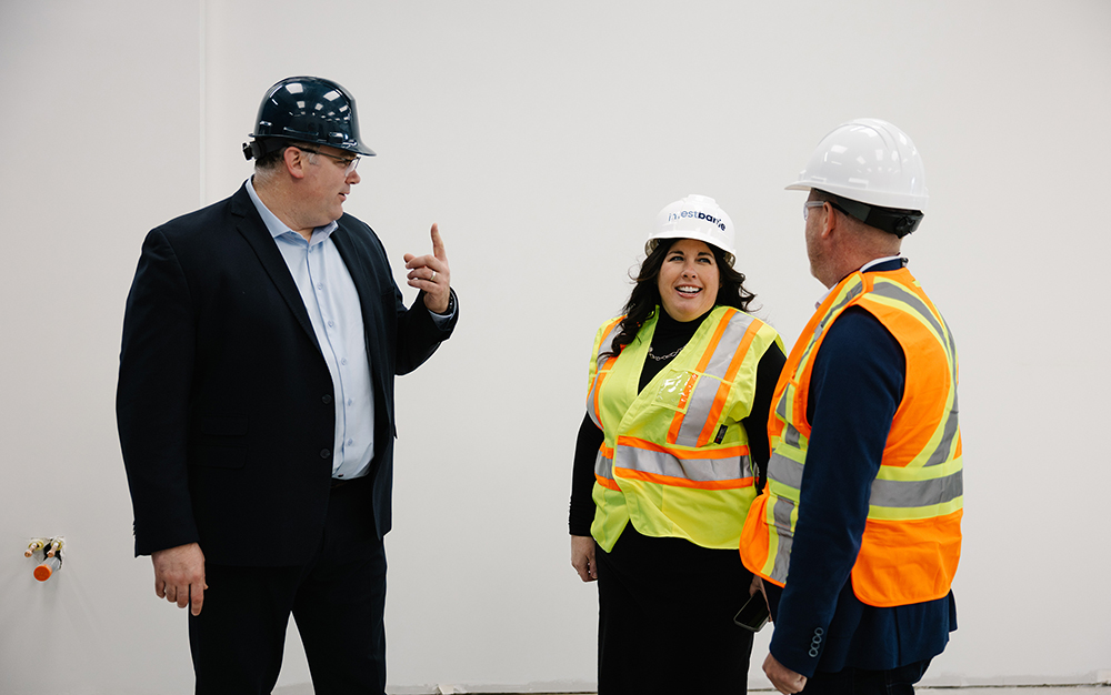 Mayor Nuttall Wearing Hardhat