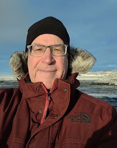 Chris Southcott Wearing Parka
