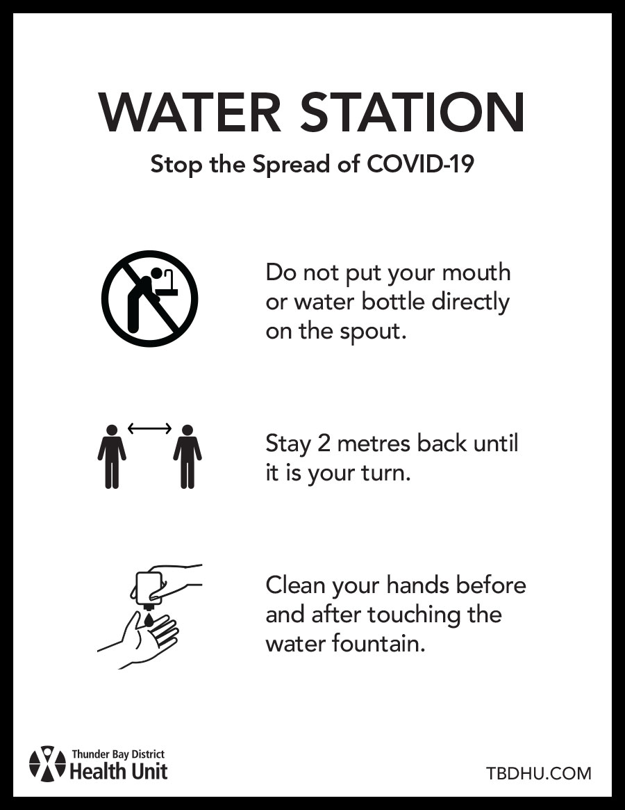 Water Station Sign