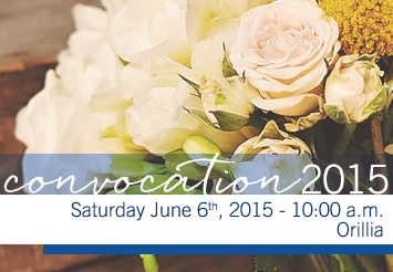 Orillia Convocation times 2015