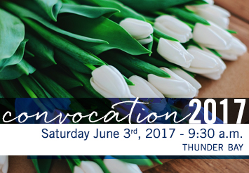 Click here to watch the Thunder Bay Convocation Ceremony on Saturday (9:00am)