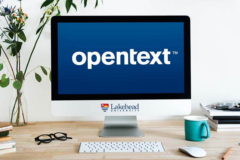 The opentext logo. Our partners in providing this experience to our students