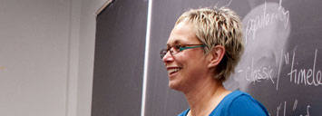 Faculty member teaching