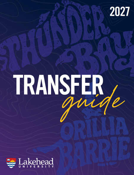 The 2027 College & University Transfer guide cover.