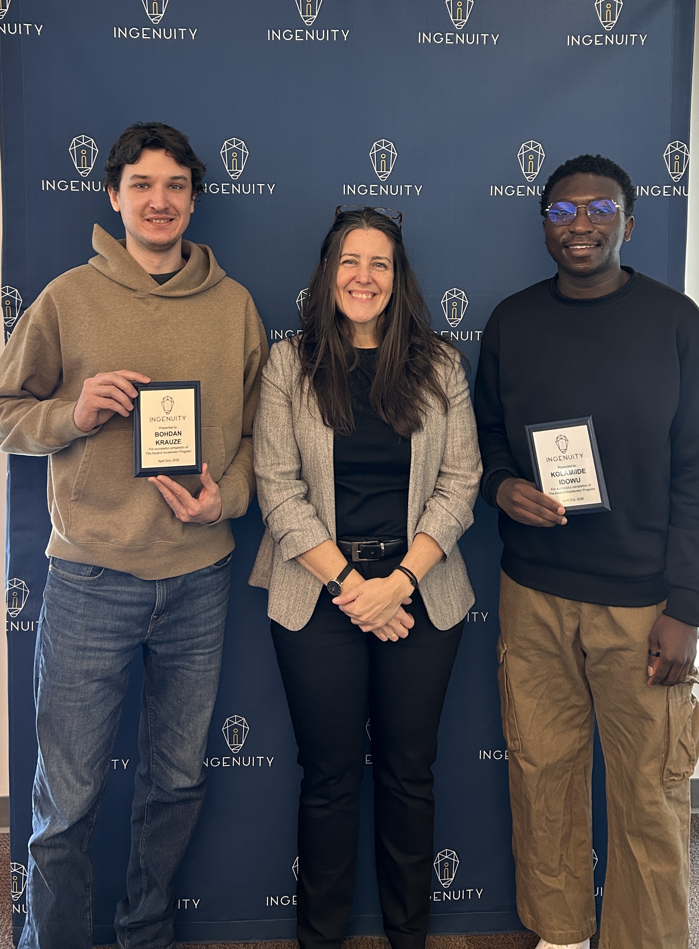 Ingenuity Graduates with manager, Alyson MacKay