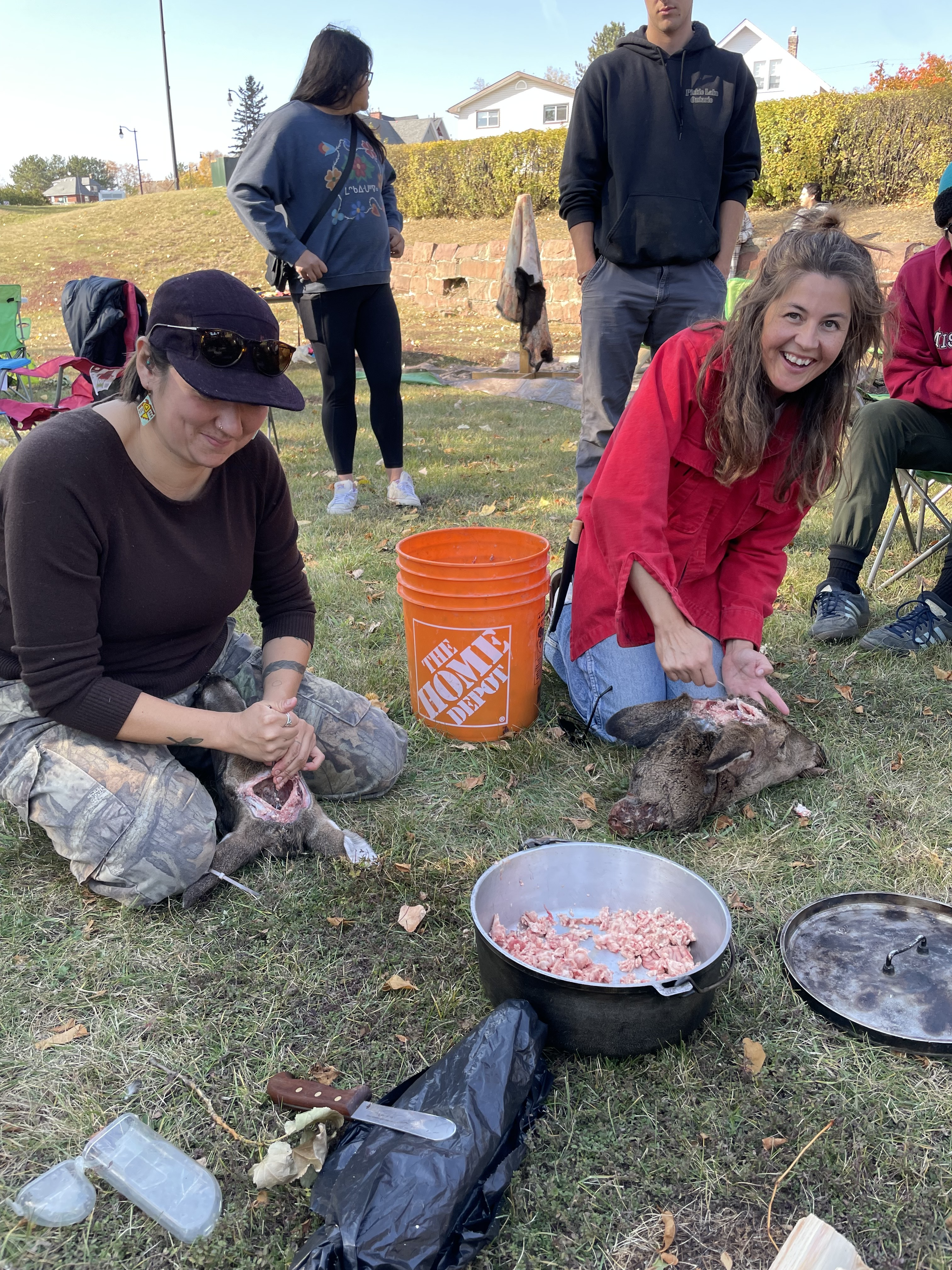 Larissa and hide tanner Shelby Gagnon