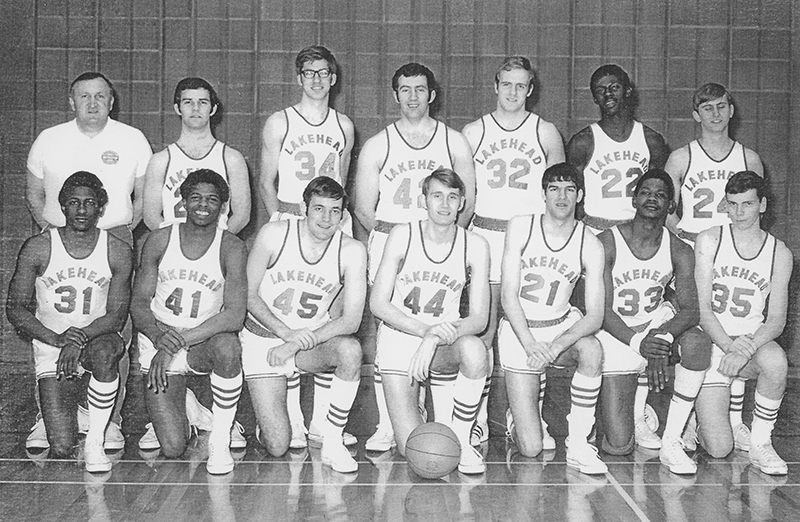 The 1969-1970 Team in a row