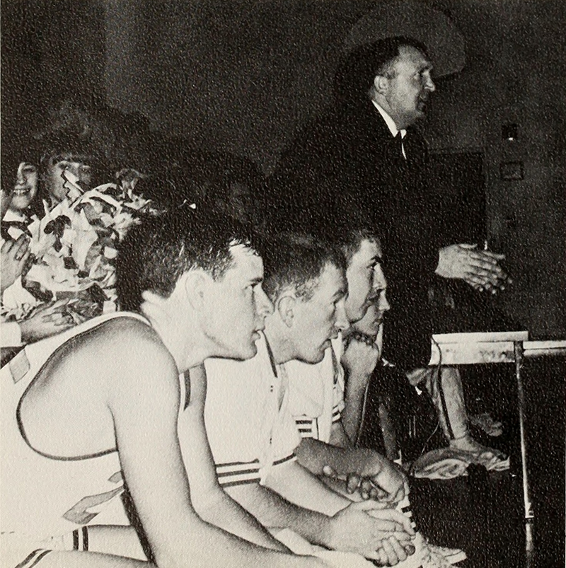 Coach Birger getting players motivated during a game
