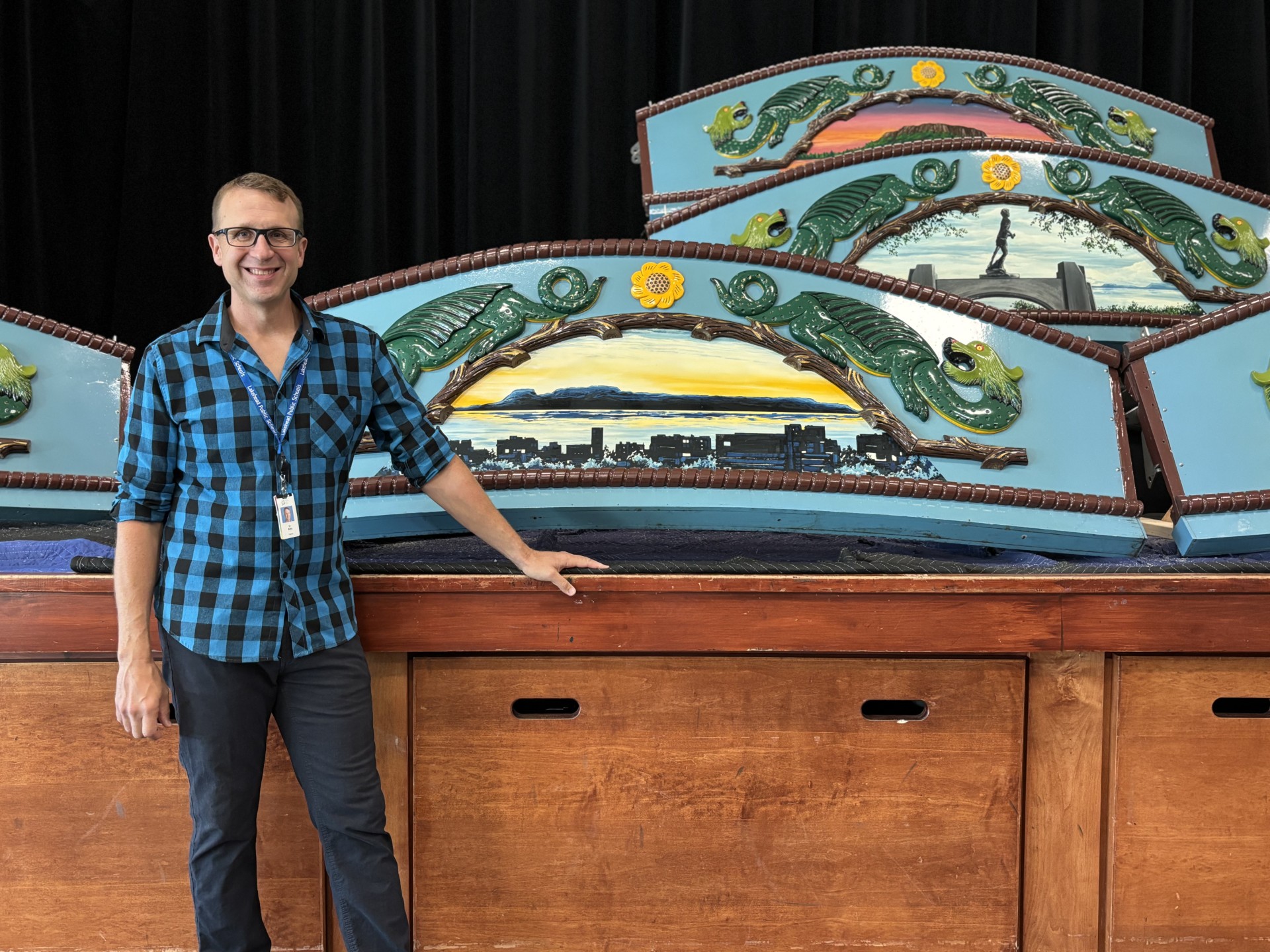 Keith with the Chippewa Park carousel