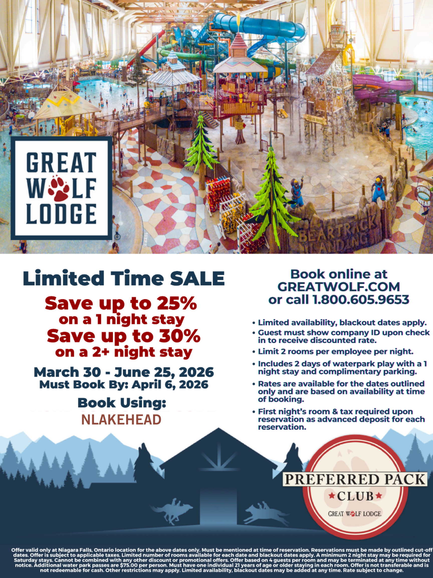 Great Wolf Lodge ad