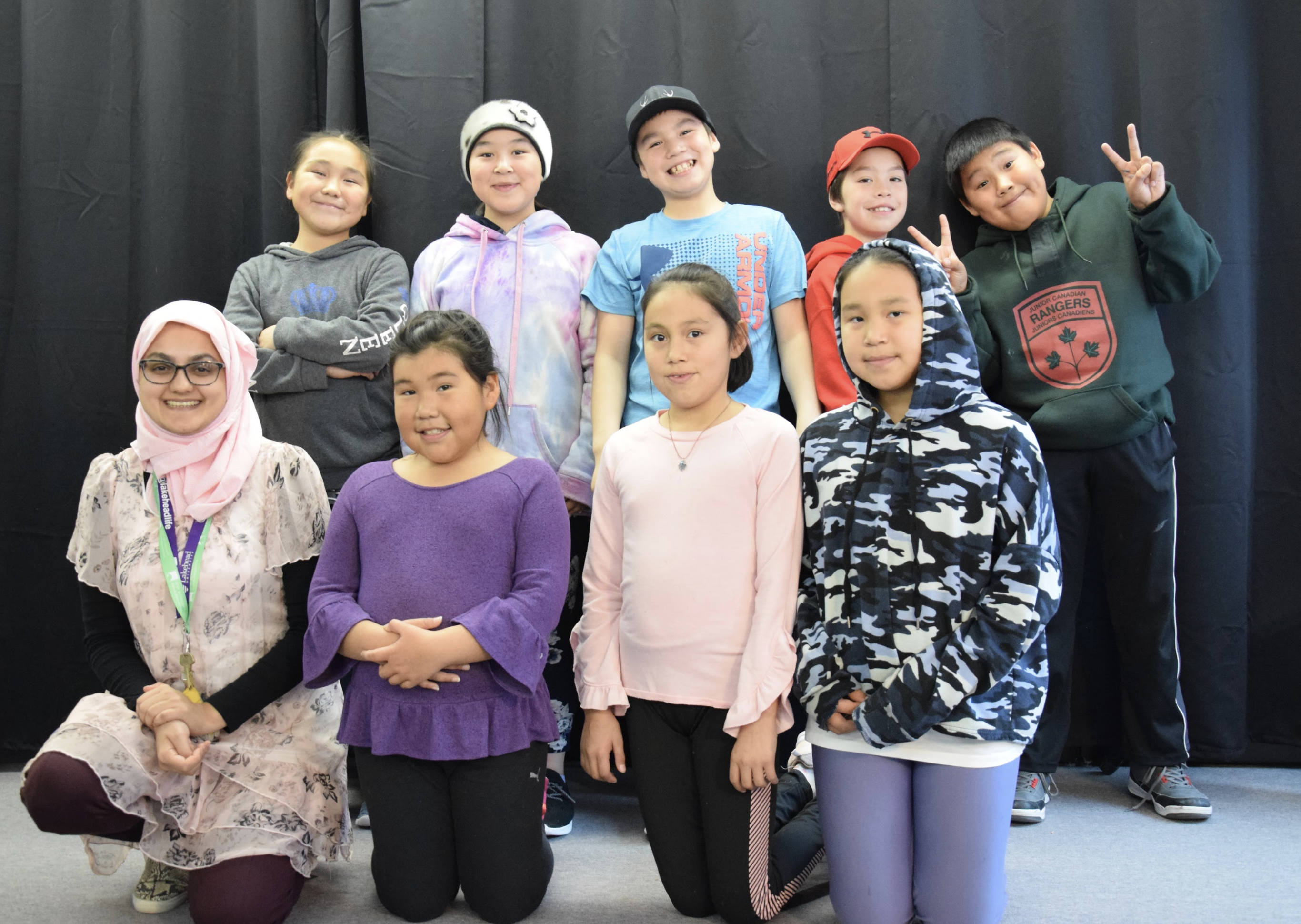 Fatima Ahmed with her students