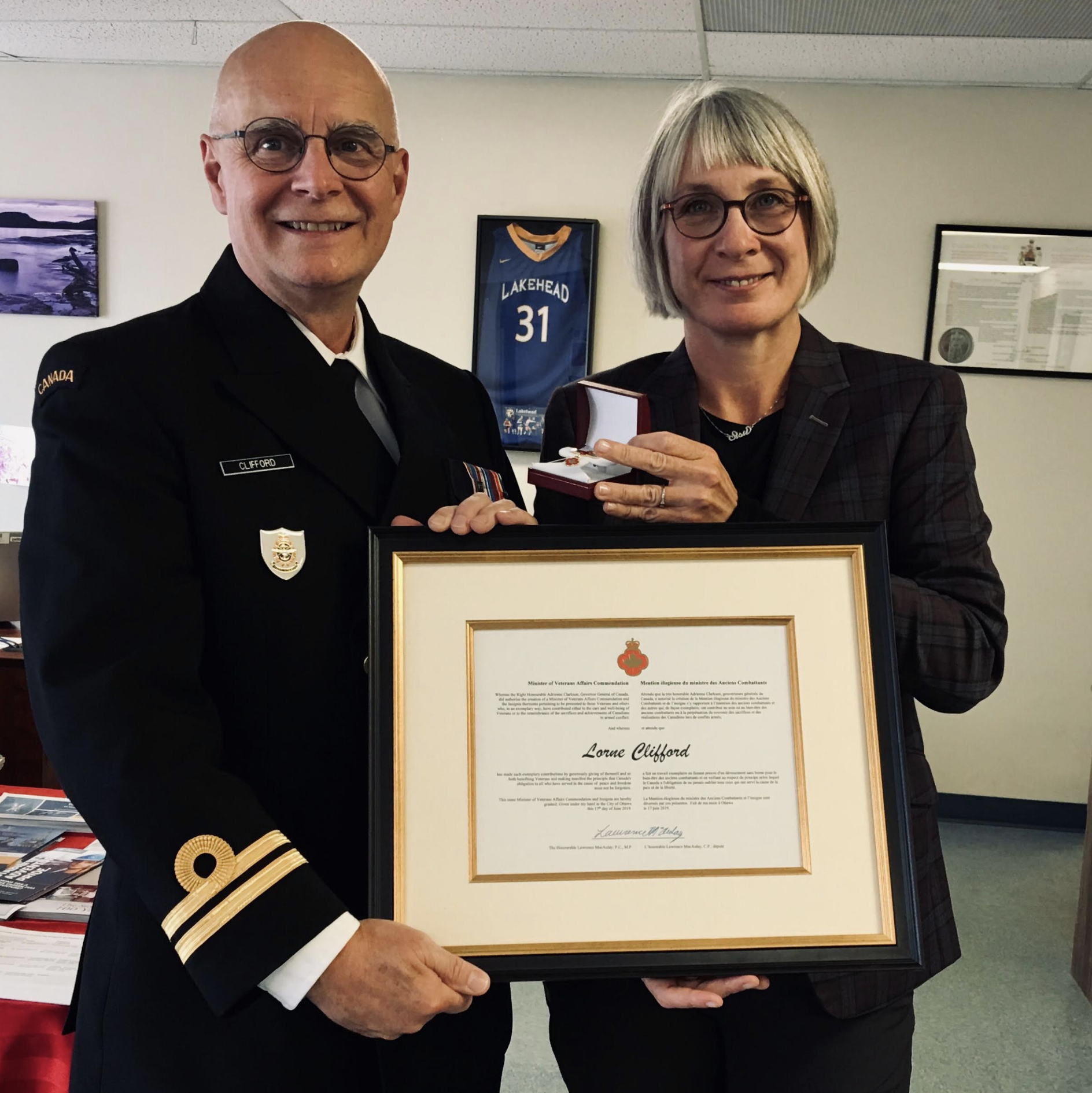 Lorne Clifford and Patti Hadju