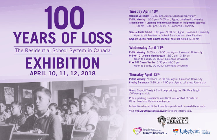 Poster for 100 years exhibition