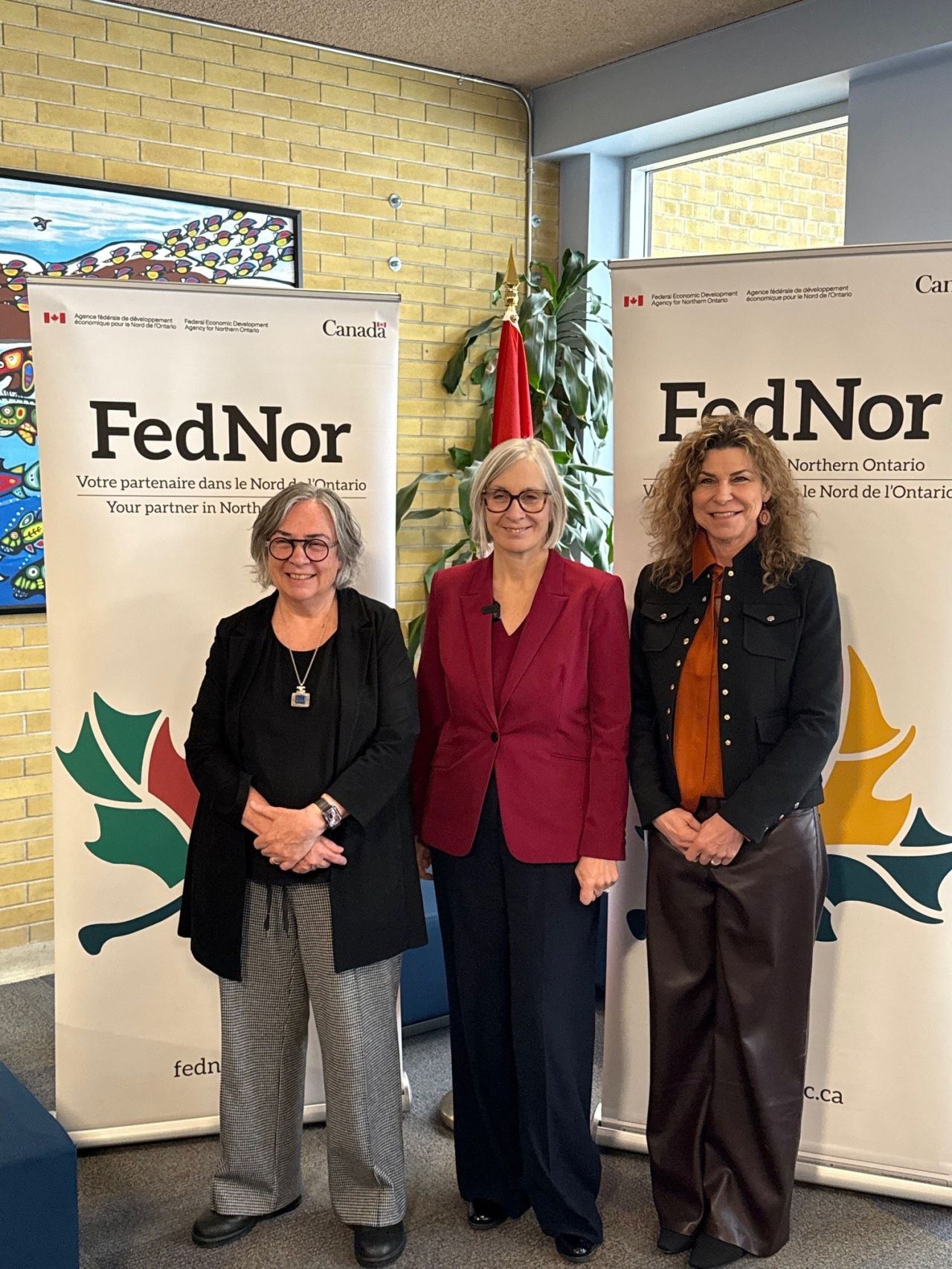 Dr. Gillian Siddall Minister Patti Hajdu and Dr. Gillian Balfour