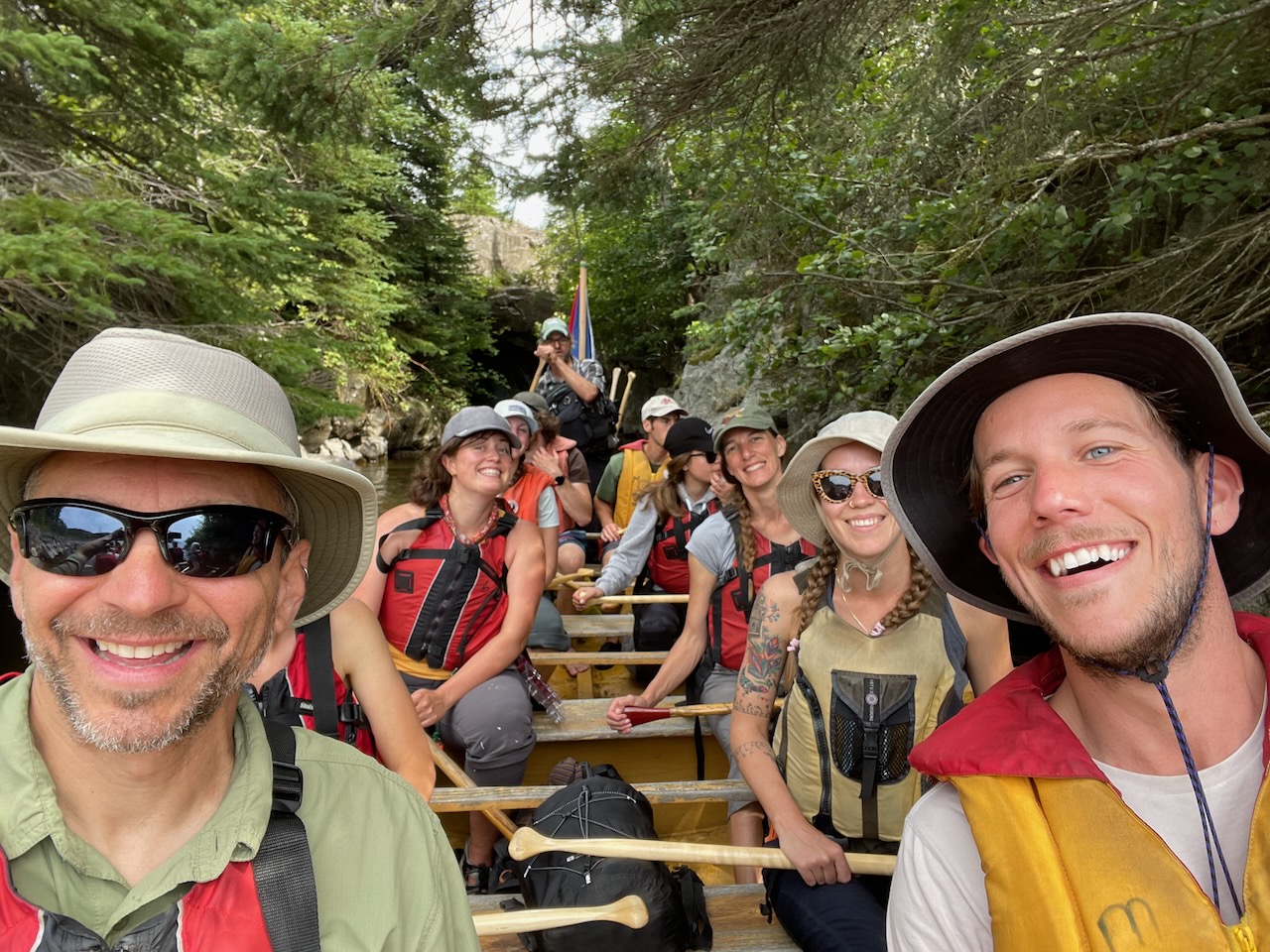 Dr. Levkoe on a canoe trip