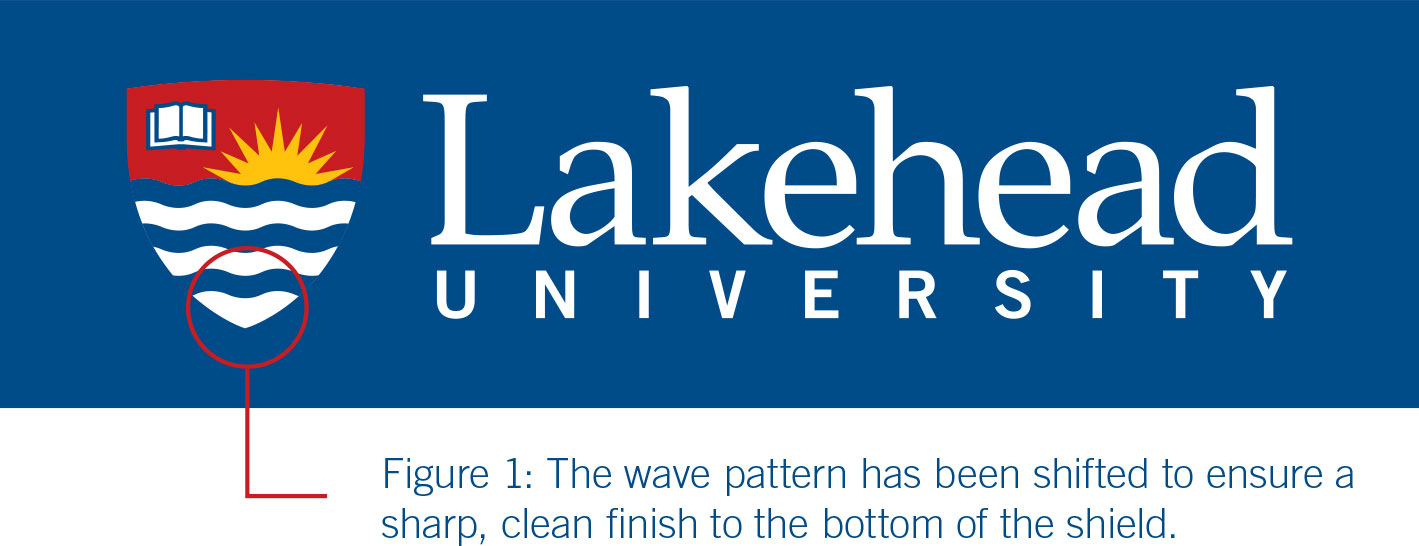Lakehead logo on a blue background