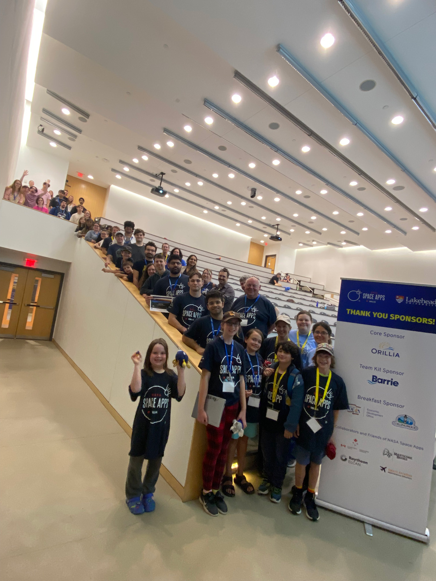 The participants of the NASA Space Apps Challenge Orillia