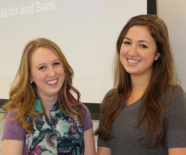 Lakehead Orillia students Sami Pritchard and Anna Lisa Martin were chosen as conference presenters at this year’s Canadian Conference on Student Leadership.