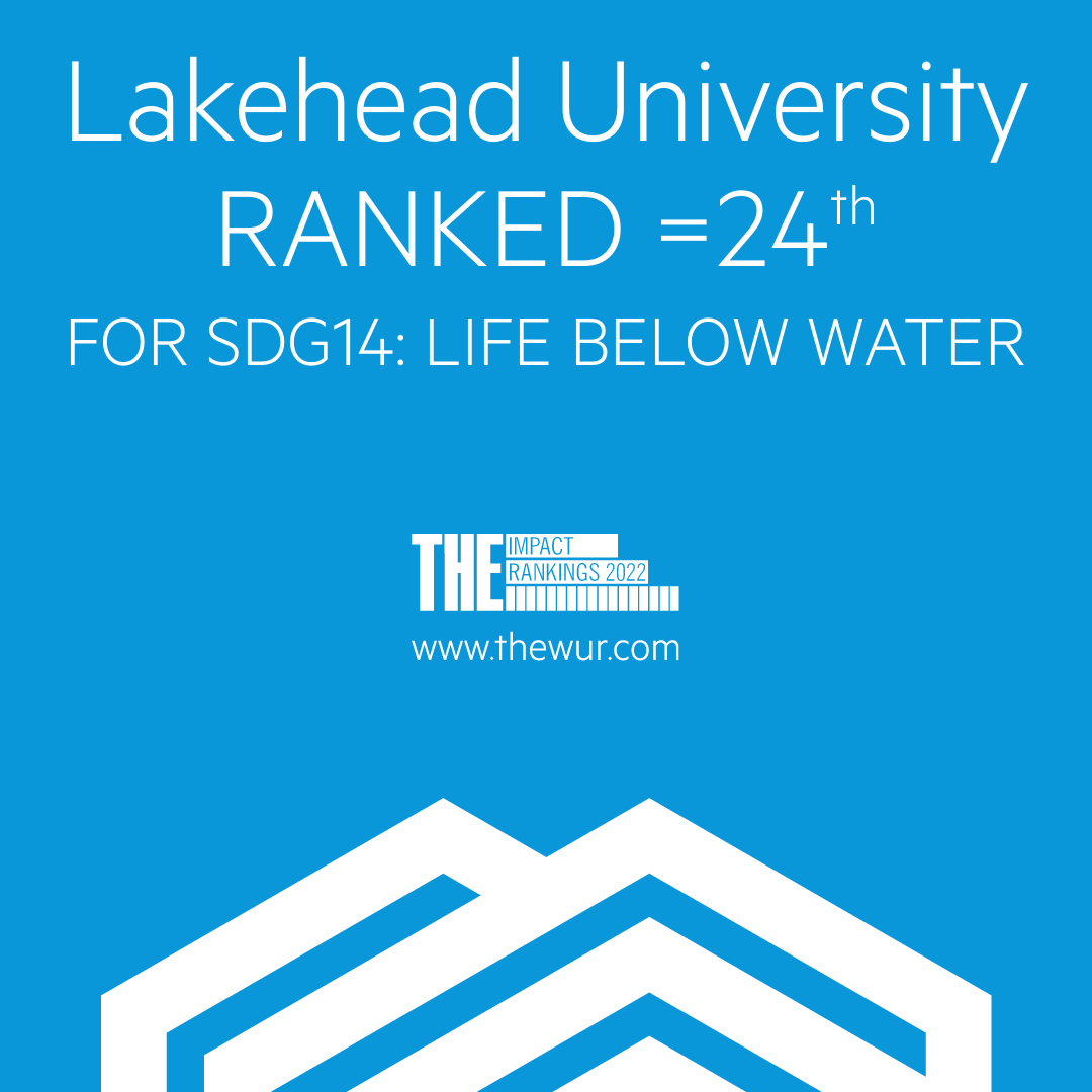 Lakehead University ranked 24th in life below land