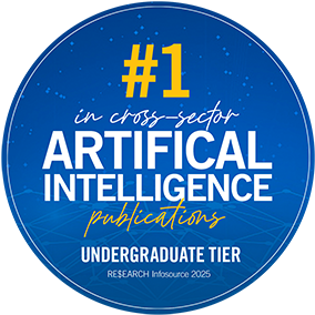 Number one in cross-sector AI research publications (undergraduate) in Canada