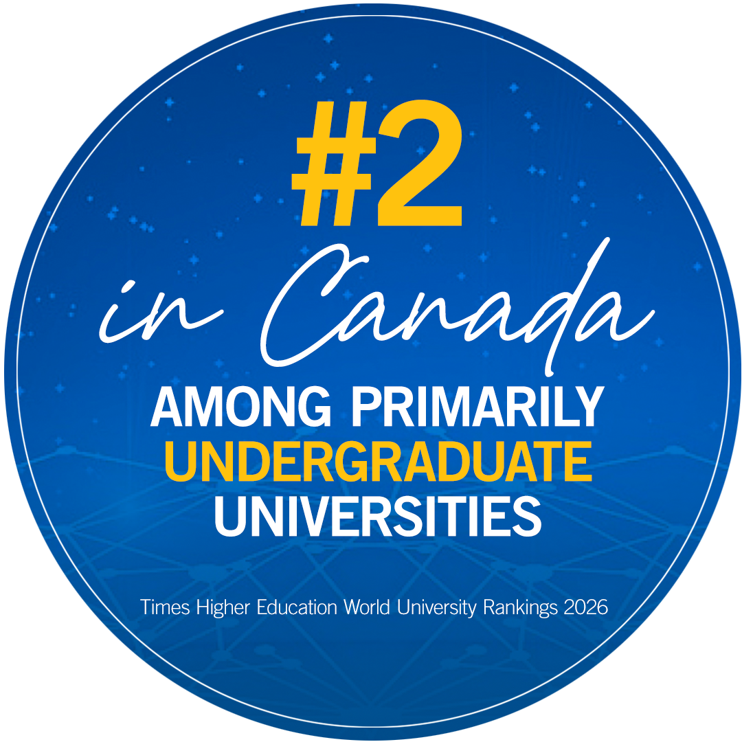 #2 in Canada among primarily undergraduate universities