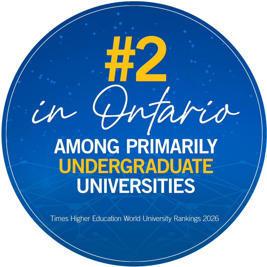 #2 in Ontario among primarily undergraduate universities