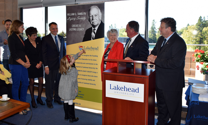 Lakehead University is naming its new Legacy Society in honour of William G. Tamblyn, the University’s founding President and Vice-Chancellor.
