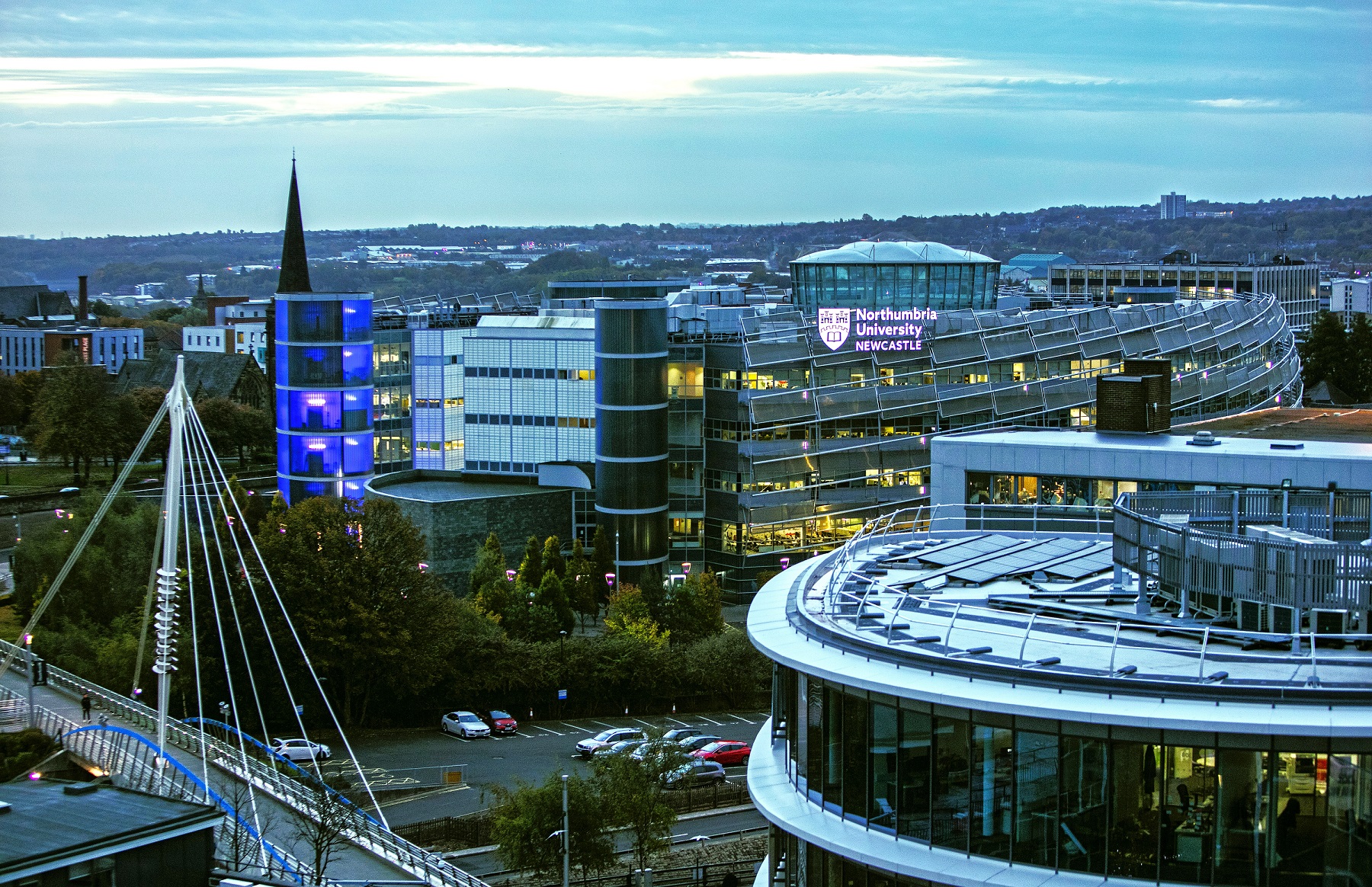 Overhead View of Northumbria University Campus
