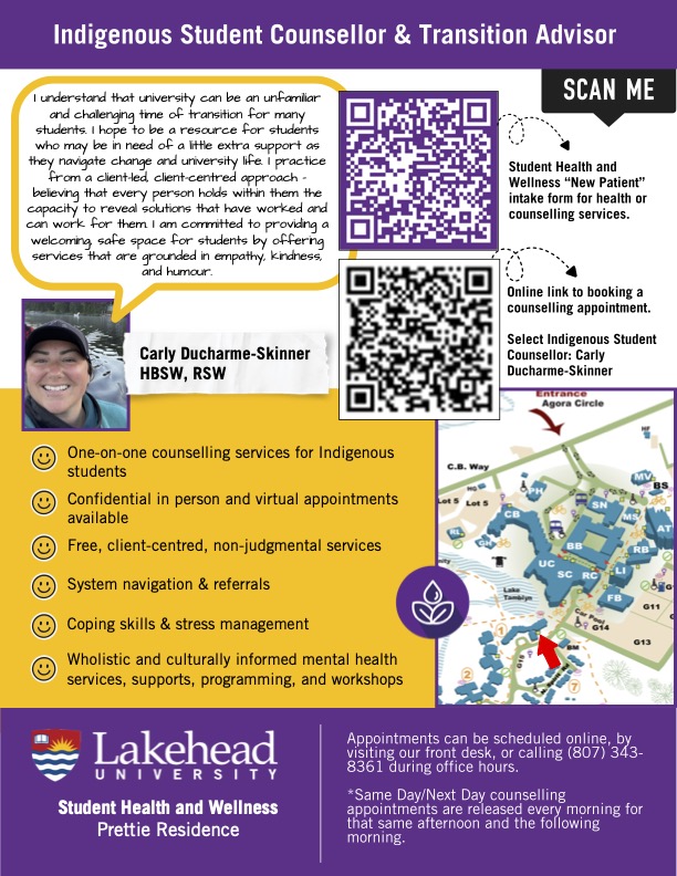 Indigenous Student Counsellor poster