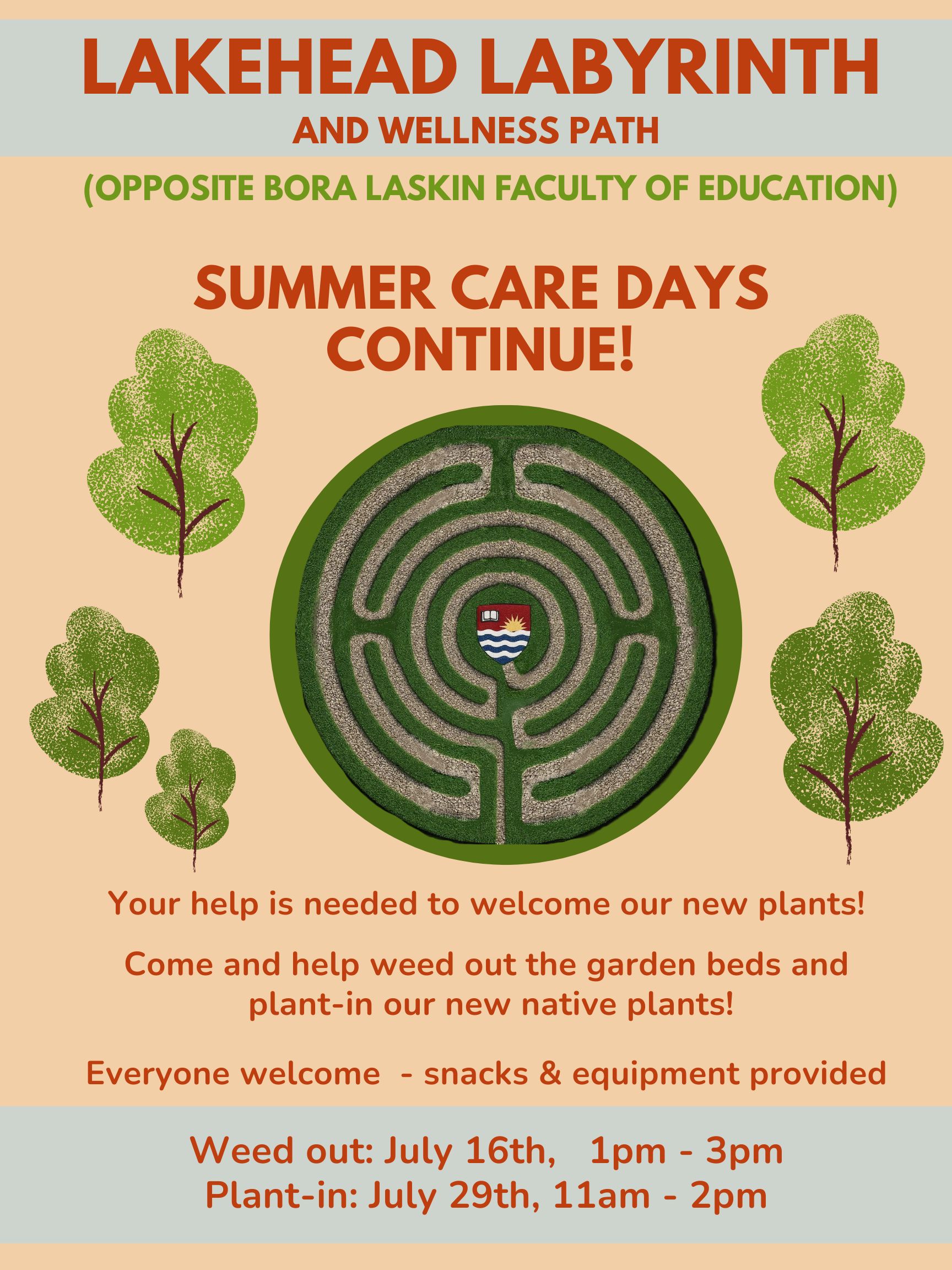Poster for Labyrinth Summer Care Days