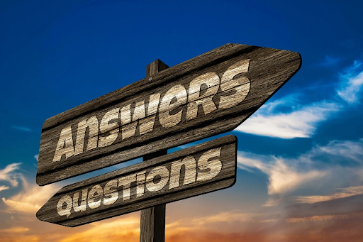 answers and questions signpost image