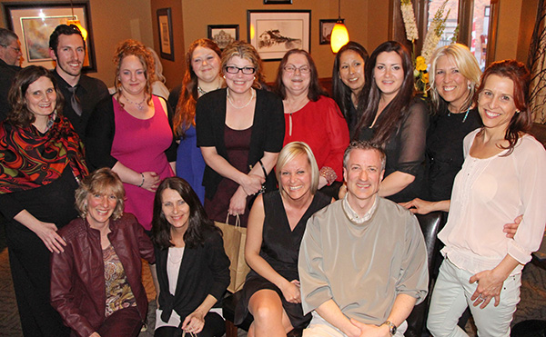 Graduates of Lakehead’s Humanities 101 program gathered at Era 67 restaurant last night to celebrate their successful completion of the program, directed by Lakehead’s Dr. Linda Rodenburg, along with student assistant Jeff Black (far left).