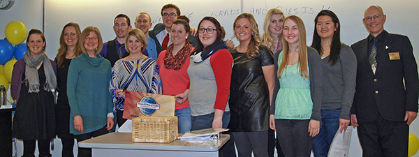 Ten Lakehead University students recently graduated from the school’s inaugural seven-week Speechcraft course that was offered through a community partnership with Toastmasters International’s Sunshine Speakers. In addition to the students are Toastmasters volunteers and Lakehead officials.