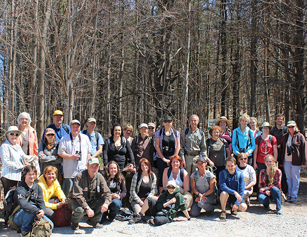 The inaugural group of Lakehead Ontario Master Naturalist students gathered before embarking on their first field experience in Scout Valley.