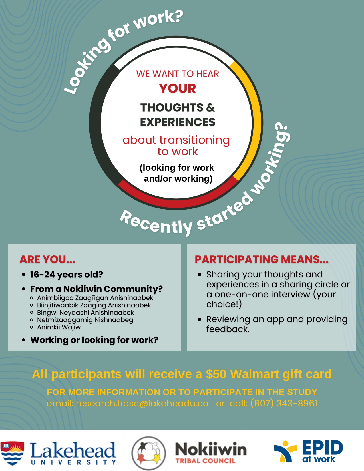 A poster advertising for recruitment