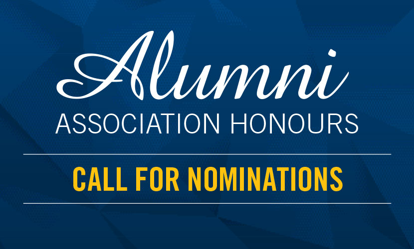 Alumni Award Call for Nominations graphic