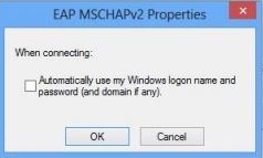EAP MSCHAPv2 Properties
