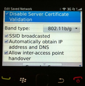 Enable SSID, Automatically obtain IP, and DNS. Allow Inter-access point handover