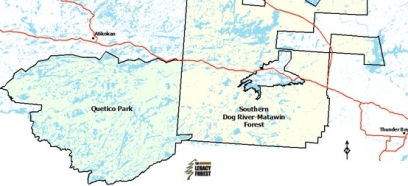 Map of the Legacy Forest facility