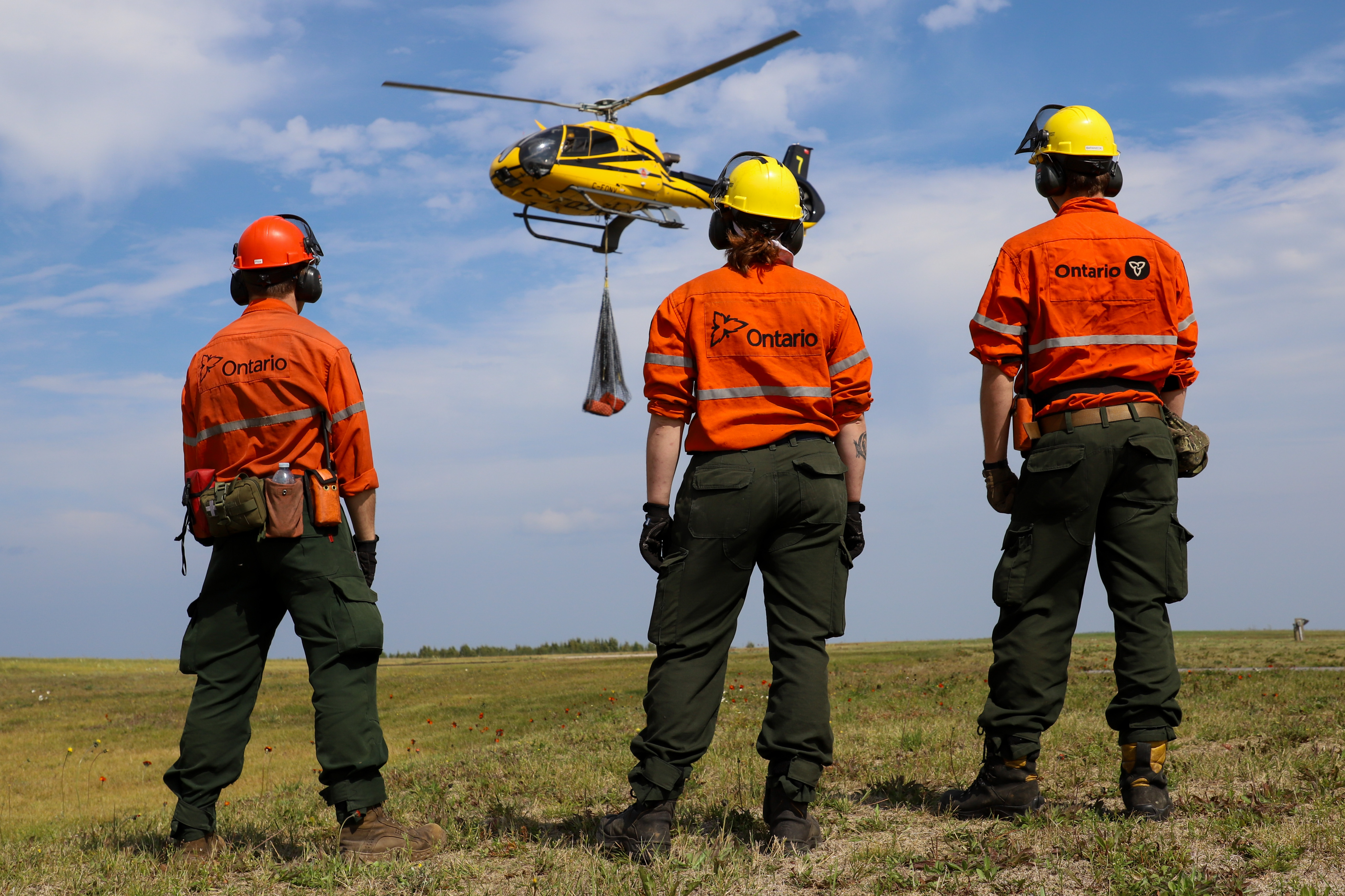 Fire Rangers taking part in sling training