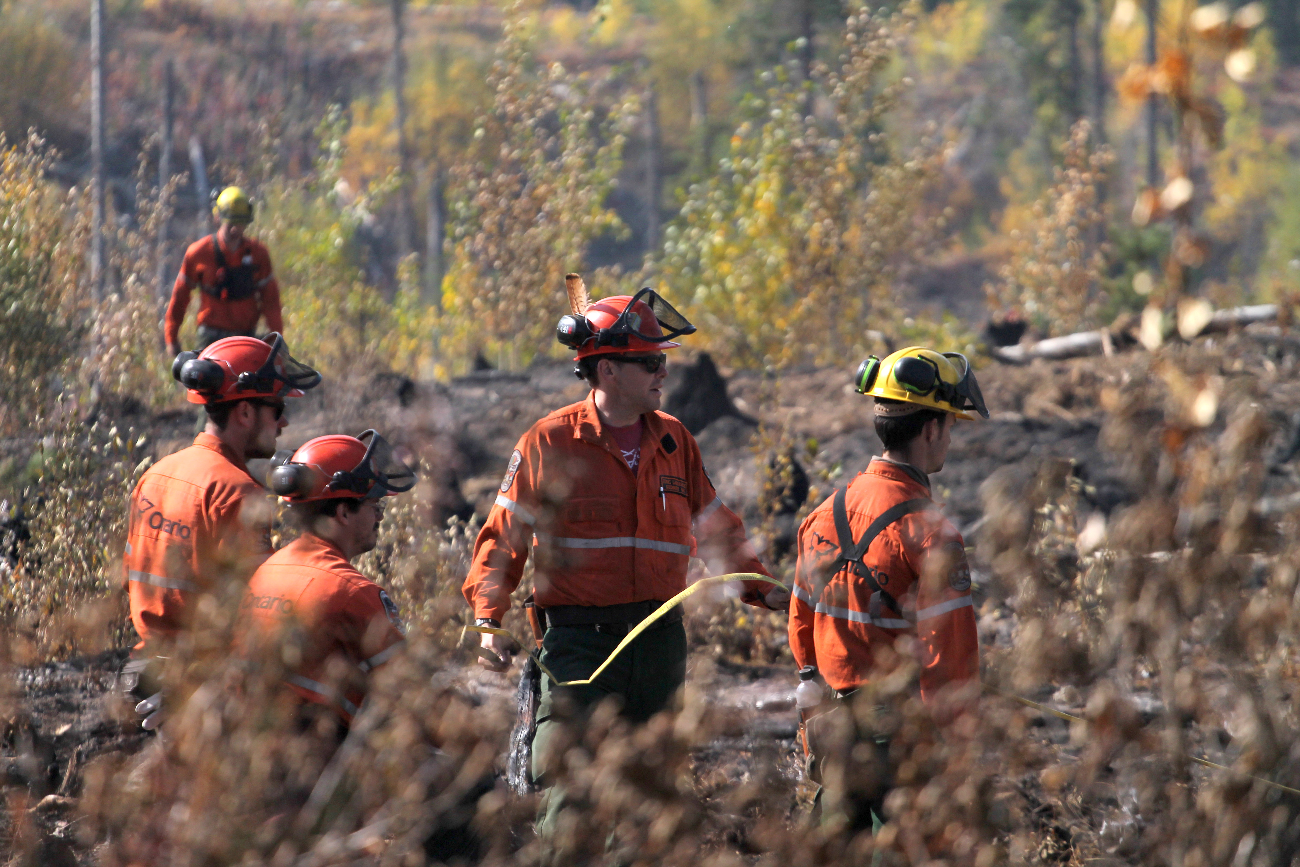 Fire Rangers working the fireline