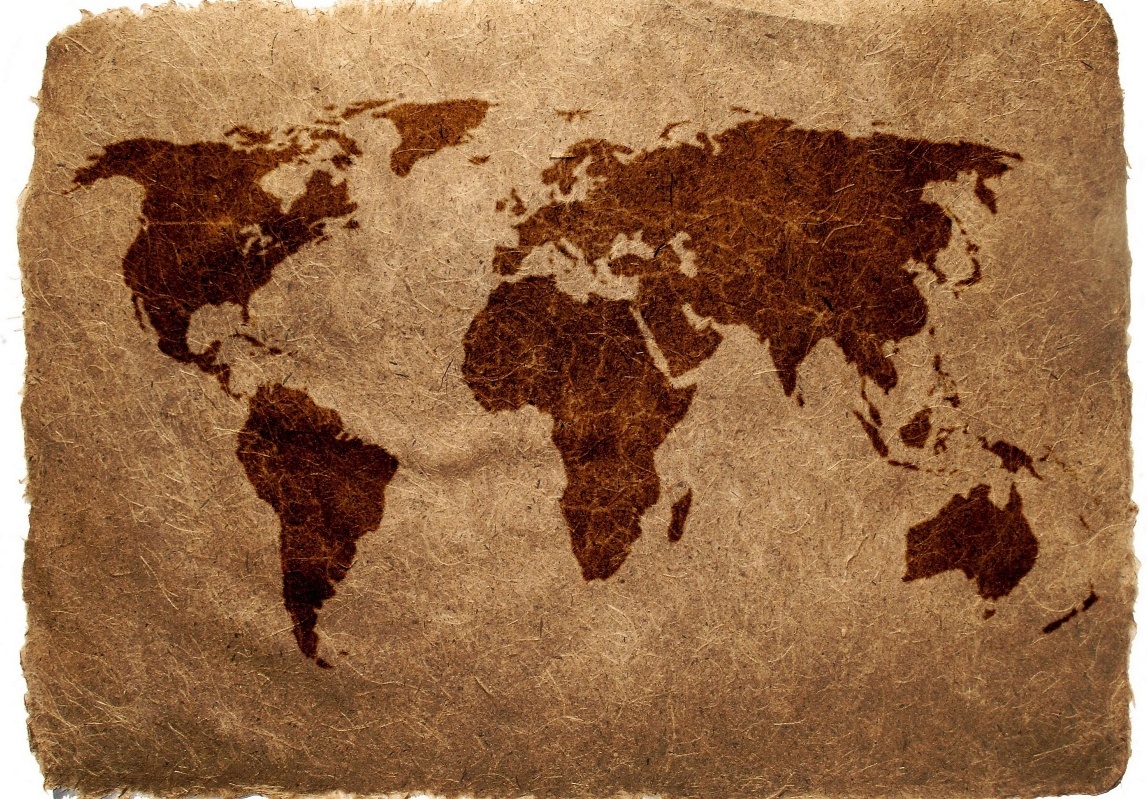 Image of Old Looking Map of World