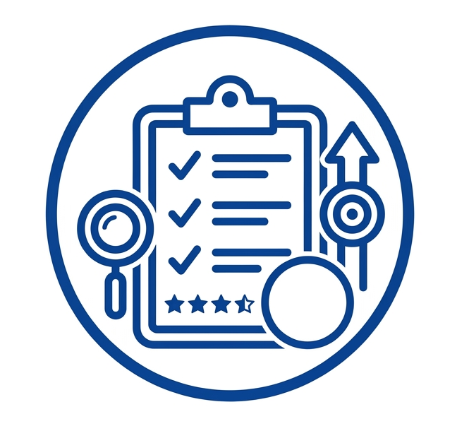Stylized depiction of a clipboard with checkboxes