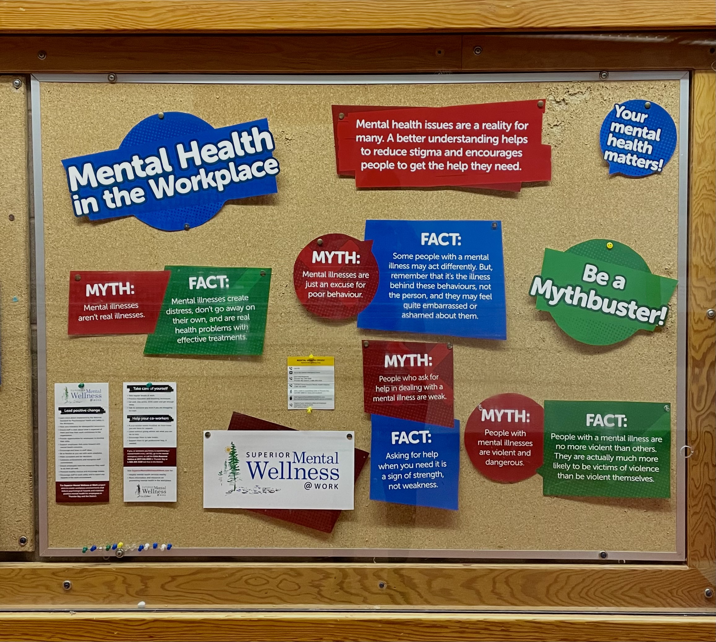 Make sure to visit our Wellness at Work board across from the Human Resources Department in the basement of the Agora