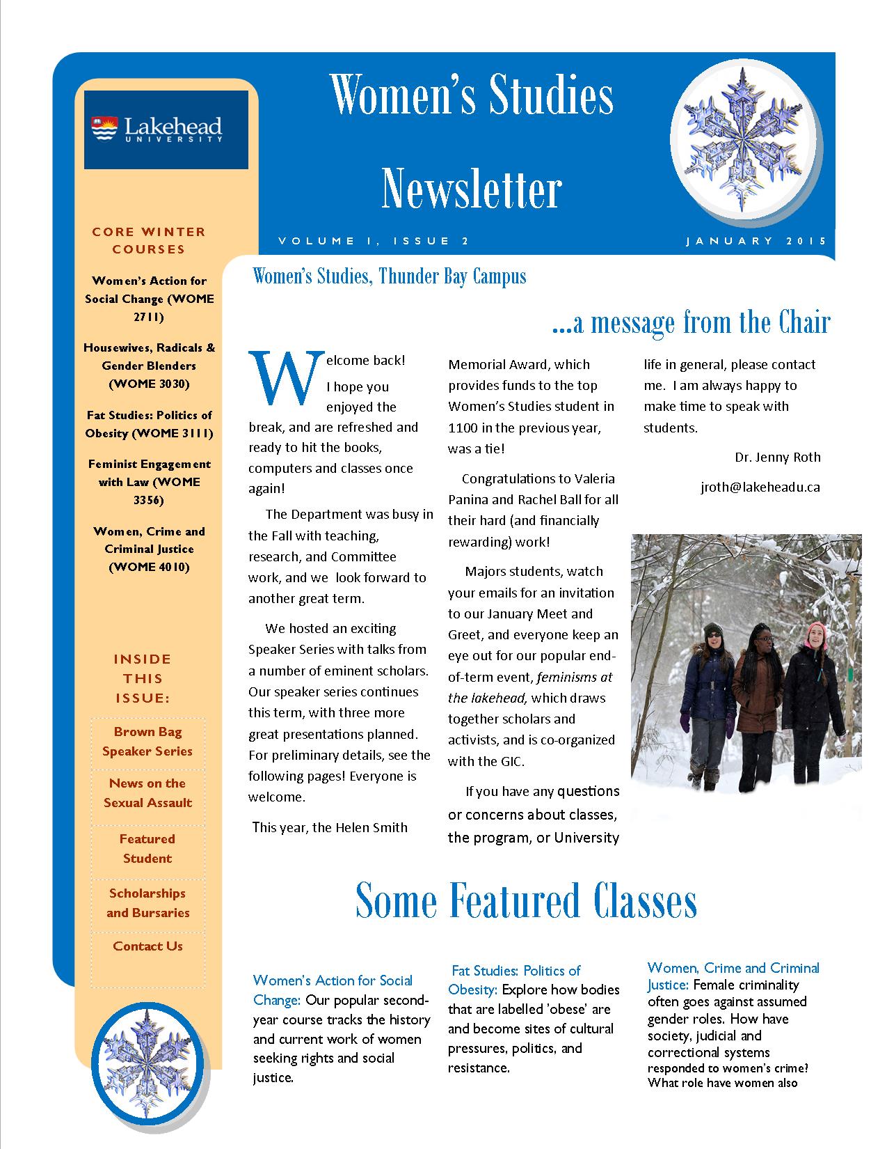 Women's Studies Newsletter