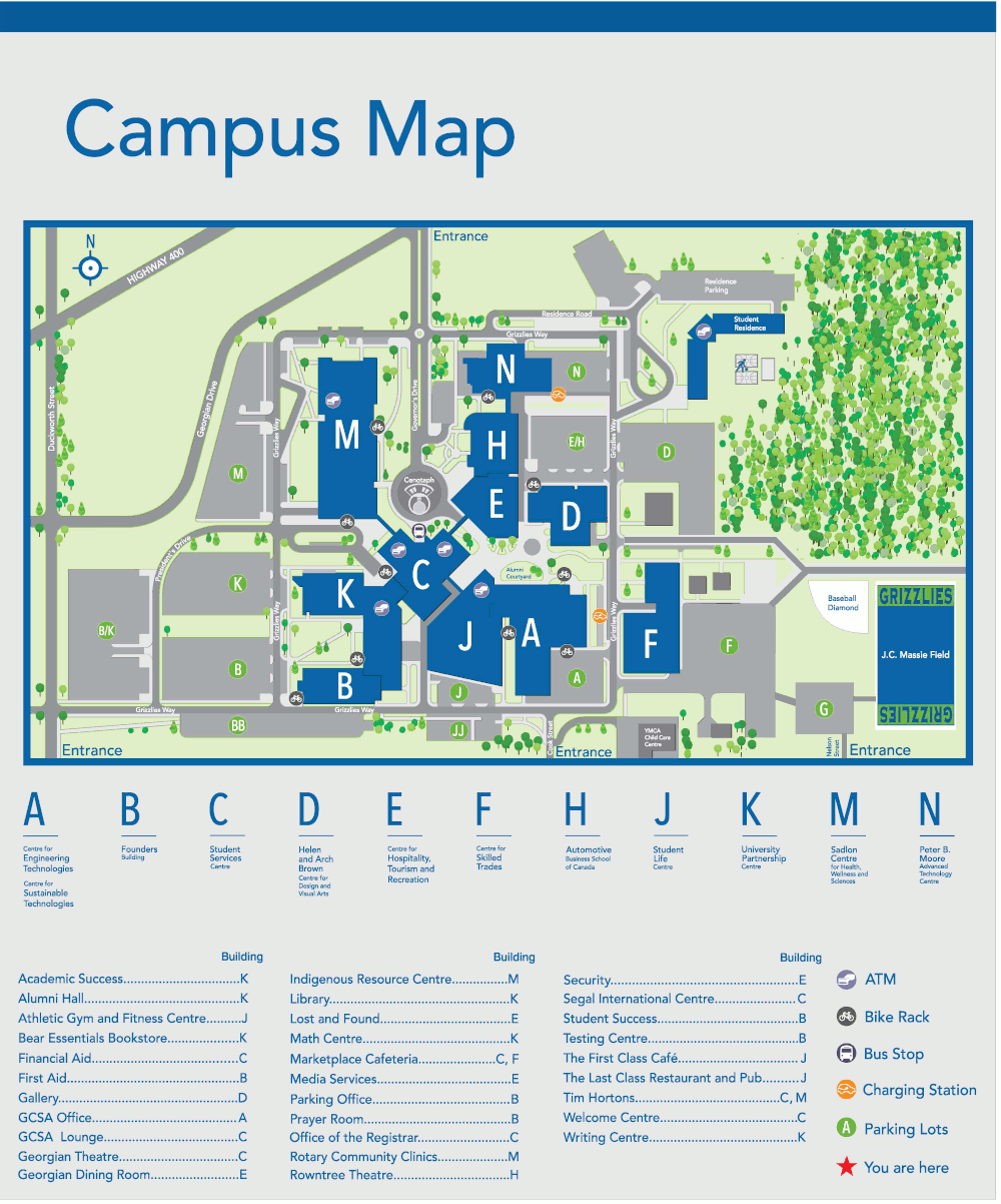 Lakehead-Georgian Campus Map