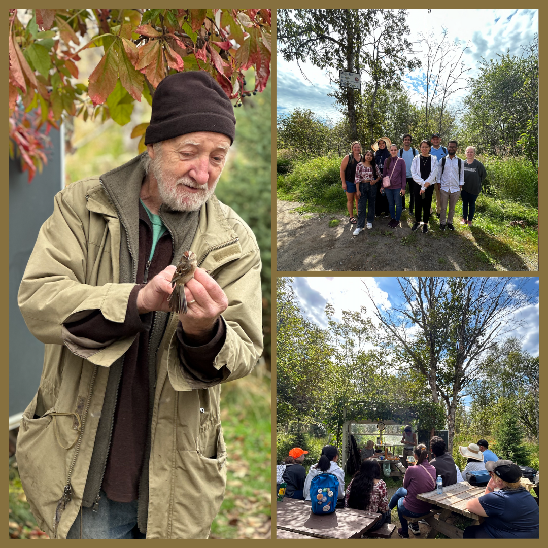 Host John at McKellar Islands Bird Observatory talks with our International Students about their Save the Songbird project.