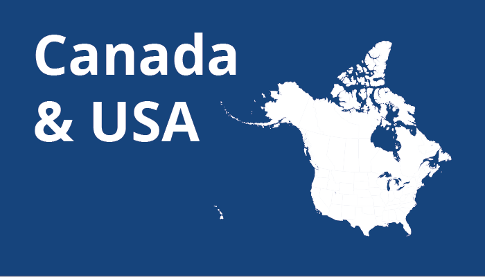 Canada and USA Map