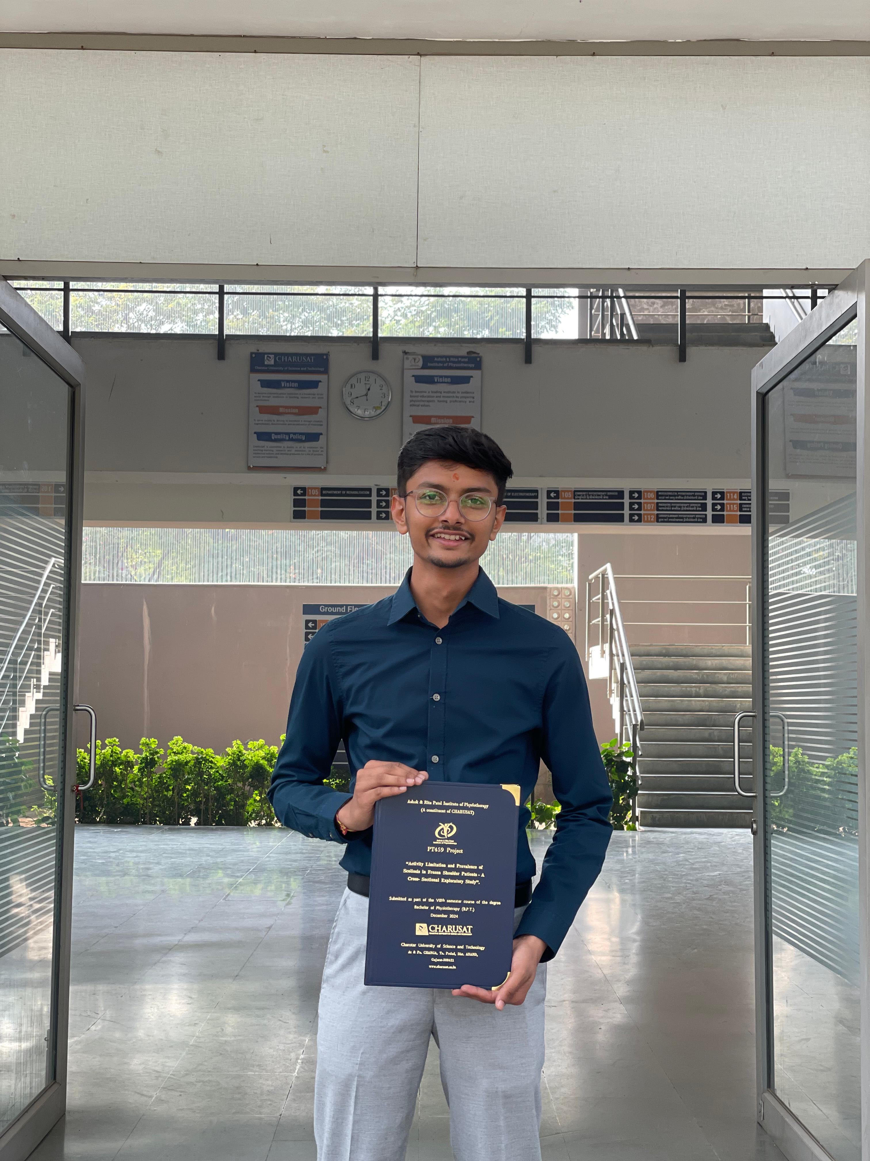 Course-based MSc Student Khush Patel
